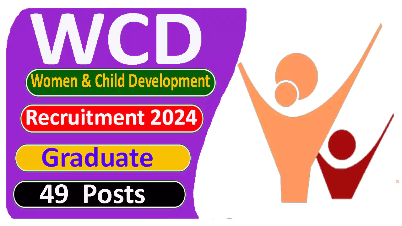 Women and Child Development Recruitment 2024